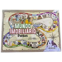 Jogo Tabuleiro Brinquedo Mundo Imobiliário Países Mini Toys