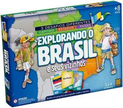 Jogo Tabuleiro Explorando Brasil E Seus Vizinhos Grow 1658