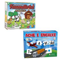 Jogo Tabuleiro Infantil Ache e Encaixe + Jogo da Memoria em Madeira - Pais e Filhos Jogo Tabuleiro Infantil Ache e Encaixe + Jogo da Memoria em Madeira - Pais e Filhos