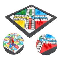 Jogo Tabuleiro Ludo & Trilha Sobe e Desce 2 Em 1