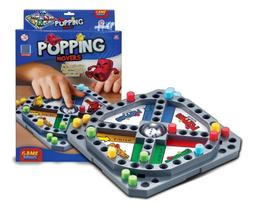 Jogo Tabuleiro Mesa Popping Movers Ludo Infantil Familia