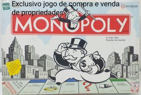 Jogo Tabuleiro Monopoly Hasbro Completo Novo Propriedades