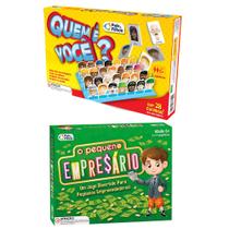 Jogo Tabuleiro Quem é você Parecido com Cara a Cara + Pequeno Empresario Parecido Banco Imobiliario