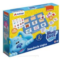 Jogo Tabuleiro Sequencia Logica Xalingo Blue's Clues 39pçs Jogo Tabuleiro Sequencia Logica Xalingo Blue's Clues 39pçs