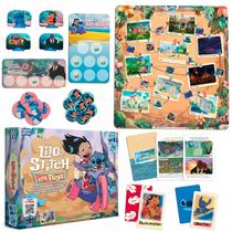 Jogo Tabuleiro Stitch Em Fuga Toyster Brinquedo Lógica Raciocínio Estratégico