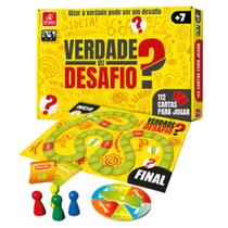 Jogo Tabuleiro Verdade Ou Desafio 112 Cartas - Brincadeira de Criança Jogo Tabuleiro Verdade Ou Desafio 112 Cartas - Brincadeira de Criança