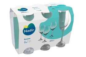 Jogo Taça Barone Agua 6 Peças Cristalino