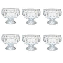 Jogo taça de sobremesa em vidro com 6 peças 150 ml