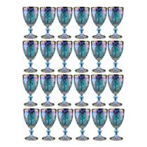 Jogo Taça De Vidro De Vinho Suco Diamond Furta Cor 24 Unidad