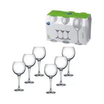 Jogo Taça de Vinho Tinto Vidro Nadir 400ml - Kit 6 Unidades