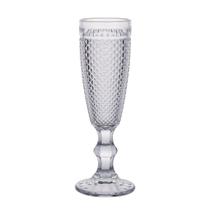 Jogo taca vidro champagne bico de jaca 6pcs x 170ml transparente