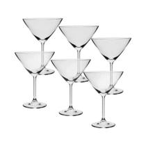 Jogo Taças Cristal Transparente Martini Natalia Máxima 6pçs