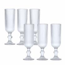 Jogo Taças De Vidro 6un Champanhe Versalhes 170ml Lehavi Jogo Taças De Vidro 6un Champanhe Versalhes 170ml Lehavi
