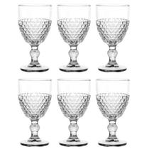 Jogo Taças de Vidro Cristal Para Agua Suco Coração 330ml Lyor 6 Pçs Jogo Taças de Vidro Cristal Para Agua Suco Coração 330ml Lyor 6 Pçs