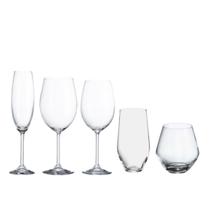Jogo Taças e Copos Cristal Ecol Gastro 30un Bohemia Titanium Jogo Taças e Copos Cristal Ecol Gastro 30un Bohemia Titanium