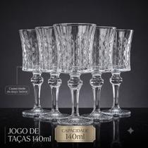 Jogo Taças em Vidro 6 Un. 140ml Casa Ambiente Jogo Taças em Vidro 6 Un. 140ml Casa Ambiente