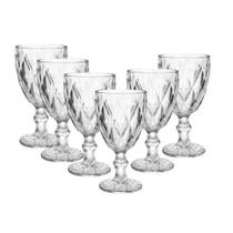 Jogo Taças Luxxor Vidro Cristal Diamante 6pcs 340ml Agua Vinho Suco Copo Jogo Taças Luxxor Vidro Cristal Diamante 6pcs 340ml Agua Vinho Suco Copo