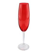 Jogo Taças para Champanhe Cristal Gastro 220ml Vermelha 6un Bohemia Jogo Taças para Champanhe Cristal Gastro 220ml Vermelha 6un Bohemia