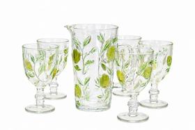 Jogo Taças Vidro Limone Color - 350ml - C/6 - Tuut