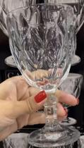 Jogo Taças Vidro Transparente Diamond 340Ml 6 Peças Gamma