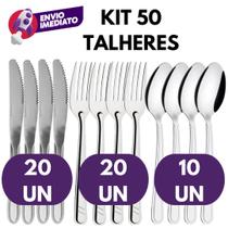 Jogo Talher Inox Garfo Mesa Faca Mesa e Colher Sopa Jantar Refeição Dia a Dia Restaurante Jogo Talher Inox Garfo Mesa Faca Mesa e Colher Sopa Jantar Refeição Dia a Dia Restaurante