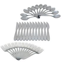 Jogo Talher Inox Reforçado Garfo Colher Faca Churrasco 36pç