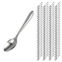 Jogo Talheres 120 Colher de Sobremesa Aço Inox Polido Buffet