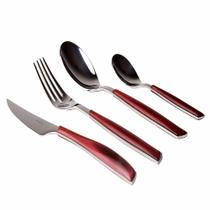 Jogo Talheres 24 peças Inox Cozinha Marsala Glamour Bugatti Jogo Talheres 24 peças Inox Cozinha Marsala Glamour Bugatti