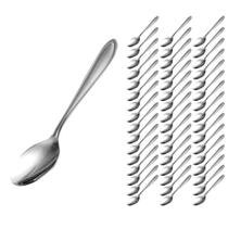 Jogo Talheres 48 Colheres Aço Inox Polido Bar Almoço Buffet