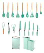 Jogo Talheres Colheres Facas Utensílios De Cozinha 19 Peças