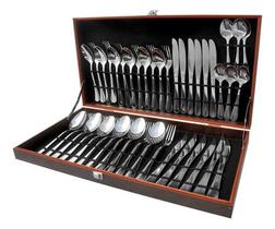 Jogo Talheres Conjunto Faqueiro 42 Pçs Aço Inox Liso Cozinha Jogo Talheres Conjunto Faqueiro 42 Pçs Aço Inox Liso Cozinha