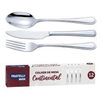 Jogo Talheres em Inox Colher Faca Garfo 36 peças Jogo Talheres em Inox Colher Faca Garfo 36 peças