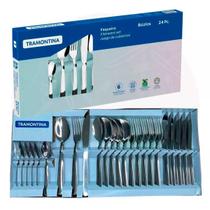 Jogo Talheres Faqueiro Tramontina Aço Inox 24 Peças Búzios Jogo Talheres Faqueiro Tramontina Aço Inox 24 Peças Búzios