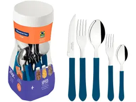 Jogo Talheres Tramontina Ipanema Inox Faqueiro 25 Peças Faca Garfo Colher Resistente Jogo Talheres Tramontina Ipanema Inox Faqueiro 25 Peças Faca Garfo Colher Resistente