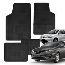 Jogo Tapete 100% Borracha Etios 2013 a 2021 Impermeável Antiderrapante Automotivo 4 Peças