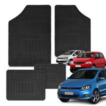 Jogo Tapete 100% Borracha Fox 2005 a 2019 Impermeável Antiderrapante Automotivo 4 Peças