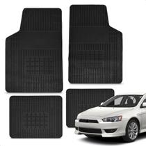 Jogo Tapete 100% Borracha Lancer 2010 a 2019 Impermeável Antiderrapante Automotivo 4 Peças