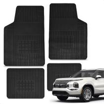 Jogo Tapete 100% Borracha Outlander 2008 a 2022 Impermeável Antiderrapante Automotivo 4 Peças