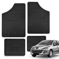 Jogo Tapete 100% Borracha Peugeot 207 2008 a 2014 Impermeável Antiderrapante Automotivo 4 Peças
