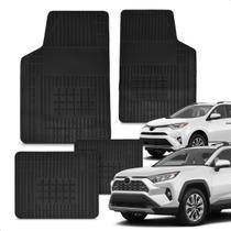 Jogo Tapete 100% Borracha Rav4 2006 a 2025 Impermeável Antiderrapante Automotivo 4 Peças