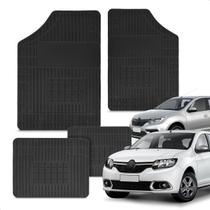 Jogo Tapete 100% Borracha Sandero 2008 a 2022 Impermeável Antiderrapante Automotivo 4 Peças