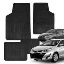 Jogo Tapete 100% Borracha Yaris 2018 a 2025 Impermeável Antiderrapante Automotivo 4 Peças