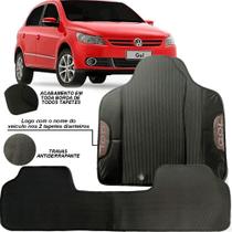 Jogo tapete 3 peças para carro volkswagen gol g5 gv 2008 2009 2010 2011 2012 personalizado com o nome gol especifico par