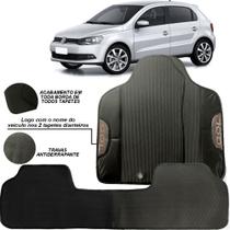 Jogo tapete 3 peças para carro volkswagen gol g7 gvii personalizado com o nome gol especifico para o