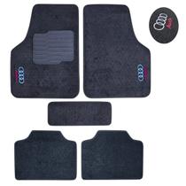 Jogo Tapete Acarpetado Logo Bordado Audi Ecotap Eloin - 5 Peças Jogo Tapete Acarpetado Logo Bordado Audi Ecotap Eloin - 5 Peças