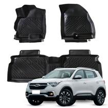 Jogo Tapete Automotivo 3D TPE ShockTap Chery Tiggo 5 e 5x Pro 2023 a 2026 Jogo Tapete Automotivo 3D TPE ShockTap Chery Tiggo 5 e 5x Pro 2023 a 2026
