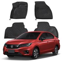 Jogo Tapete Automotivo 3D TPE ShockTap Honda City 2015 2016 2017 2018 2019 2020 2021 2022 Jogo Tapete Automotivo 3D TPE ShockTap Honda City 2015 2016 2017 2018 2019 2020 2021 2022
