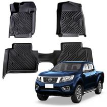 Jogo Tapete Automotivo 3D TPE ShockTap Nissan Frontier 2023 2024 2025 2026 Jogo Tapete Automotivo 3D TPE ShockTap Nissan Frontier 2023 2024 2025 2026