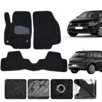 Jogo Tapete Automotivo Capacho Polo 2018 2019 Original Lanzi Premium Inteiriço 3 Pçs Preto