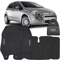 Jogo Tapete Automotivo Carpete + Lixeira Fiat Punto 2013 à 2018 Soft Logo Bordado Grafite 6 Peças Jogo Tapete Automotivo Carpete + Lixeira Fiat Punto 2013 à 2018 Soft Logo Bordado Grafite 6 Peças
